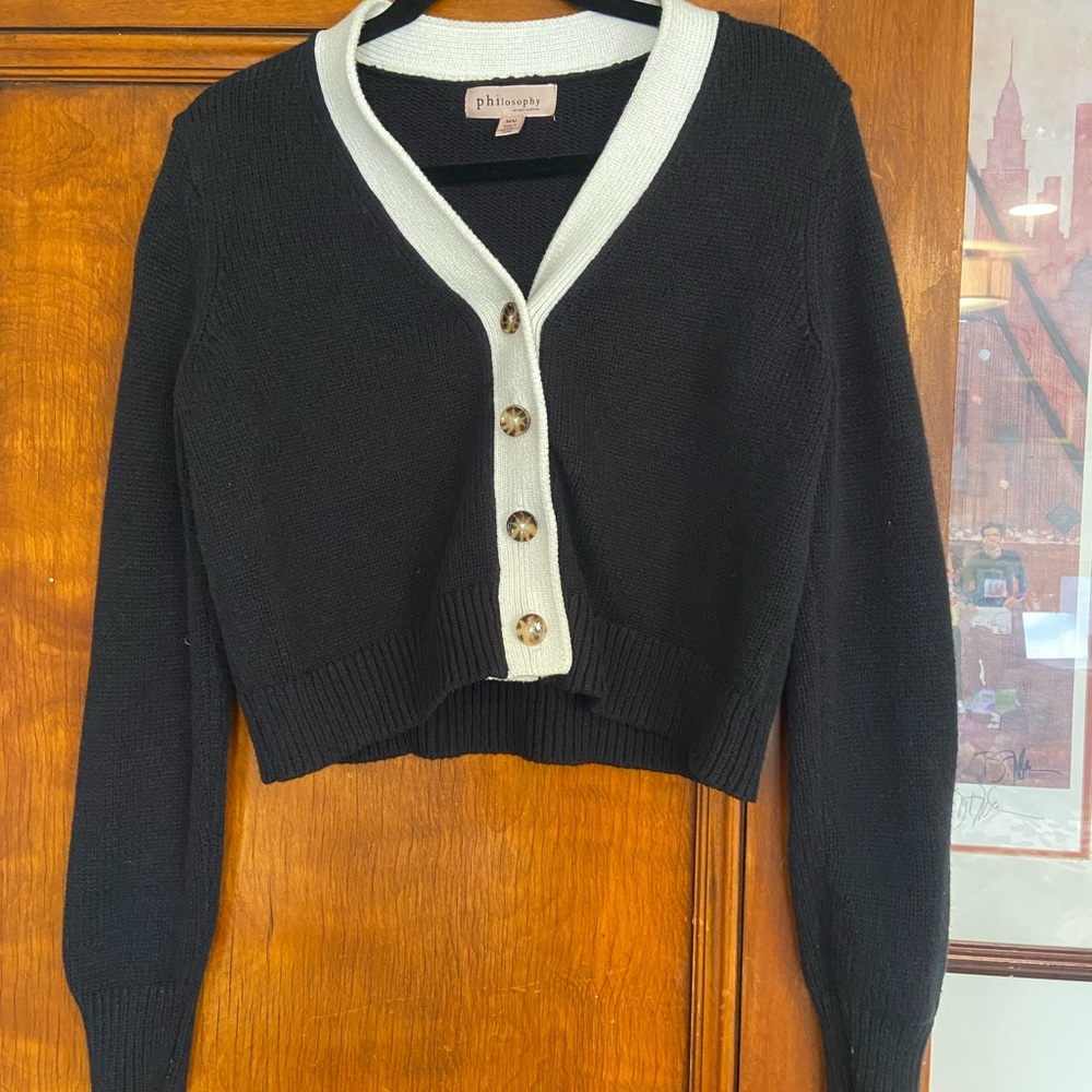 Philosophy Black and White Women's Sweater
